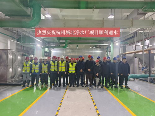 中建八局一公司杭州城北凈水廠項目順利通水